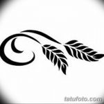 Фото эскиз для тату колос пшеницы 23.10.2018 №149 - wheat tattoo sketch - tatufoto.com