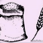 Фото эскиз для тату колос пшеницы 23.10.2018 №158 - wheat tattoo sketch - tatufoto.com