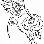 Фото эскиз тату колибри 15.10.2018 №067 - sketch of hummingbird tattoo - tatufoto.com