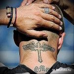 православный крест на шее тату 4