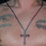 тату православный крест на груди 2