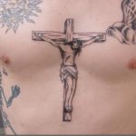 тату православный крест на груди 6