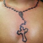 тату православный крест на груди 7