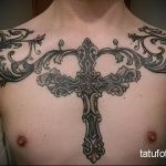 тату православный крест на груди 8