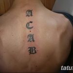 Фото Тату acab 02.11.2018 №011 - Acab tattoo - tatufoto.com