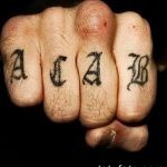 Фото Тату acab 02.11.2018 №028 - Acab tattoo - tatufoto.com