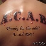 Фото Тату acab 02.11.2018 №031 - Acab tattoo - tatufoto.com