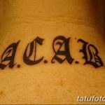 Фото Тату acab 02.11.2018 №060 - Acab tattoo - tatufoto.com