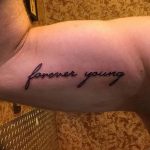 Фото рисунка Тату forever young 03.11.2018 №033 - Tattoo forever young - tatufoto.com