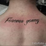 Фото рисунка Тату forever young 03.11.2018 №055 - Tattoo forever young - tatufoto.com