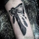 Фото рисунка Тату томагавк 06.11.2018 №025 - photo Tomahawk tattoo - tatufoto.com