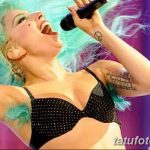 Фото рисунка тату ЛЕДИ ГАГА 26.11.2018 №033 - tattoo LADY GAGA - tatufoto.com