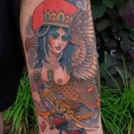 Фото рисунка тату гарпия 06.11.2018 №015 - photo tattoo harpy - tatufoto.com