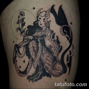 Фото рисунка тату гарпия 06.11.2018 №060 - photo tattoo harpy - tatufoto.com