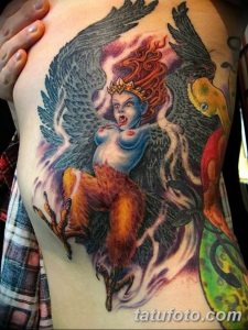 Фото рисунка тату гарпия 06.11.2018 №063 - photo tattoo harpy - tatufoto.com
