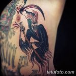 Фото рисунка тату коса 06.11.2018 №083 - scythe tattoo photo - tatufoto.com