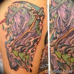 Фото рисунка тату коса 06.11.2018 №135 - scythe tattoo photo - tatufoto.com
