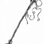 Фото рисунка тату коса 06.11.2018 №138 - scythe tattoo photo - tatufoto.com