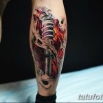 Фото рисунка тату на ноге 26.11.2018 №020 - photo of tattoo on leg - tatufoto.com