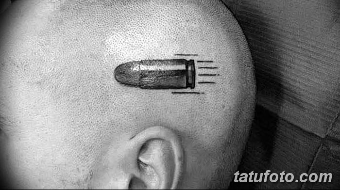 Фото рисунка тату пуля 02.11.2018 №006 - tattoo bullet - tattoo-photo.ru