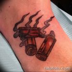 Фото рисунка тату пуля 02.11.2018 №037 - tattoo bullet - tattoo-photo.ru