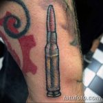 Фото рисунка тату пуля 02.11.2018 №048 - tattoo bullet - tattoo-photo.ru