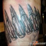 Фото рисунка тату пуля 02.11.2018 №054 - tattoo bullet - tattoo-photo.ru