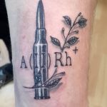 Фото рисунка тату пуля 02.11.2018 №072 - tattoo bullet - tattoo-photo.ru