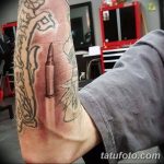 Фото рисунка тату пуля 02.11.2018 №087 - tattoo bullet - tattoo-photo.ru