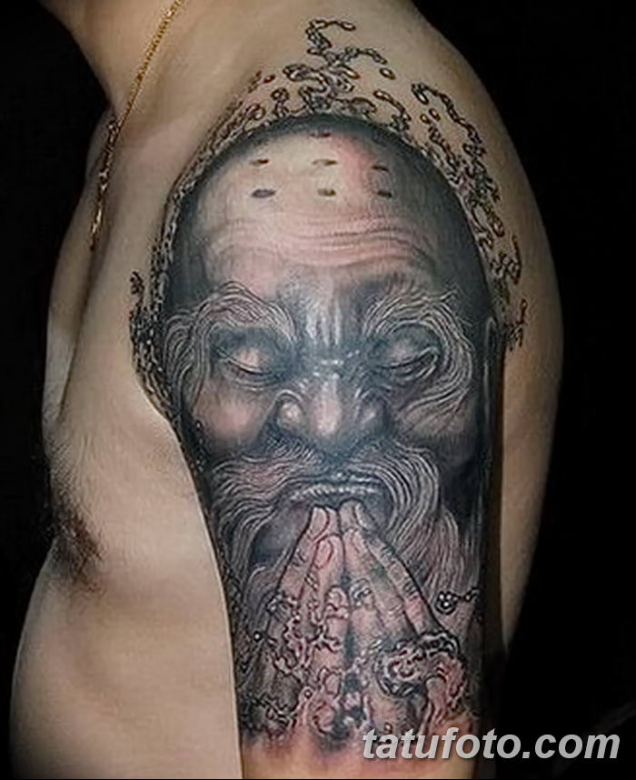 Фото рисунка татуировки Монах 21.11.2018 №013 - Monk tattoo photo - tatufoto.com