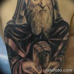 Фото рисунка татуировки Монах 21.11.2018 №032 - Monk tattoo photo - tatufoto.com