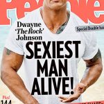 Фотография Дуэйна Джонсона на обложке журнала People с надписью "Sexiest Man Alive". Видна татуировка на плече.