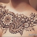 фото рисунка Мехенди на женской груди 30.11.2018 №029 - Mehendi breast - tatufoto.com