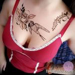 фото рисунка Мехенди на женской груди 30.11.2018 №032 - Mehendi breast - tatufoto.com