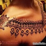 фото рисунка Мехенди на женской груди 30.11.2018 №147 - Mehendi breast - tatufoto.com
