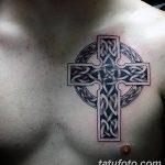 фото рисунка Тату кельтский крест 30.11.2018 №003 - tattoo Celtic cross - tatufoto.com
