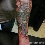 фото рисунка Тату кельтский крест 30.11.2018 №009 - tattoo Celtic cross - tatufoto.com