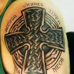 фото рисунка Тату кельтский крест 30.11.2018 №013 - tattoo Celtic cross - tatufoto.com
