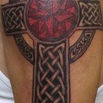 фото рисунка Тату кельтский крест 30.11.2018 №015 - tattoo Celtic cross - tatufoto.com