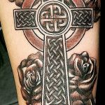 фото рисунка Тату кельтский крест 30.11.2018 №019 - tattoo Celtic cross - tatufoto.com