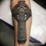 фото рисунка Тату кельтский крест 30.11.2018 №023 - tattoo Celtic cross - tatufoto.com