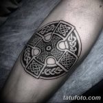 фото рисунка Тату кельтский крест 30.11.2018 №025 - tattoo Celtic cross - tatufoto.com