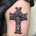 фото рисунка Тату кельтский крест 30.11.2018 №027 - tattoo Celtic cross - tatufoto.com