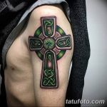 фото рисунка Тату кельтский крест 30.11.2018 №031 - tattoo Celtic cross - tatufoto.com