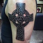 фото рисунка Тату кельтский крест 30.11.2018 №038 - tattoo Celtic cross - tatufoto.com
