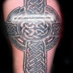 фото рисунка Тату кельтский крест 30.11.2018 №043 - tattoo Celtic cross - tatufoto.com