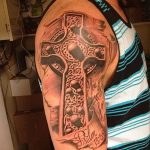 фото рисунка Тату кельтский крест 30.11.2018 №046 - tattoo Celtic cross - tatufoto.com