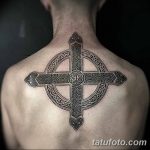 фото рисунка Тату кельтский крест 30.11.2018 №056 - tattoo Celtic cross - tatufoto.com