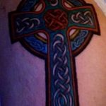 фото рисунка Тату кельтский крест 30.11.2018 №084 - tattoo Celtic cross - tatufoto.com