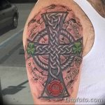 фото рисунка Тату кельтский крест 30.11.2018 №086 - tattoo Celtic cross - tatufoto.com